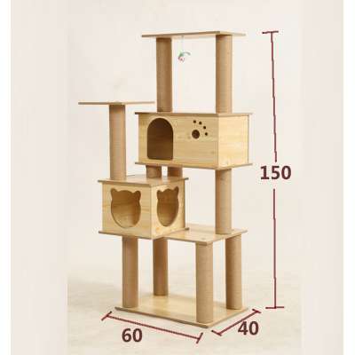 cat scratcher toy sisal rope post Vase-style double-layer cat tree